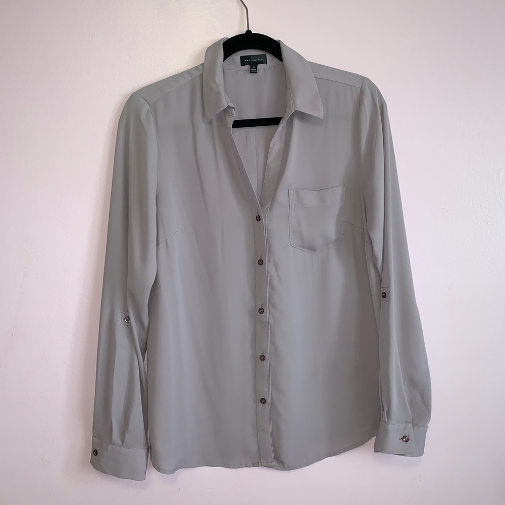 Collared button downj blouse